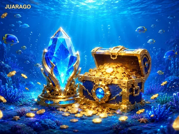 Antarmuka Treasure Boat Fishing yang responsif